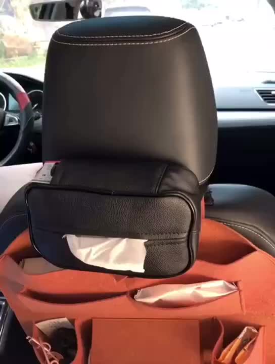 Yoroly Headrest Leather Tissue Dispenser